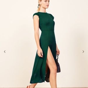 Reformation - Gavin Dress in Emerald